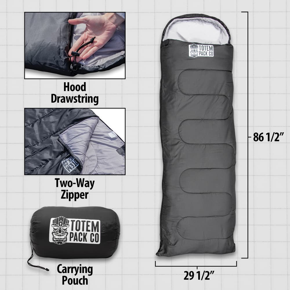 Details and features of the black Ultralight Bivy. image number 2